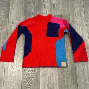 Color Block Women's Sweater By Sardmdi From Free People